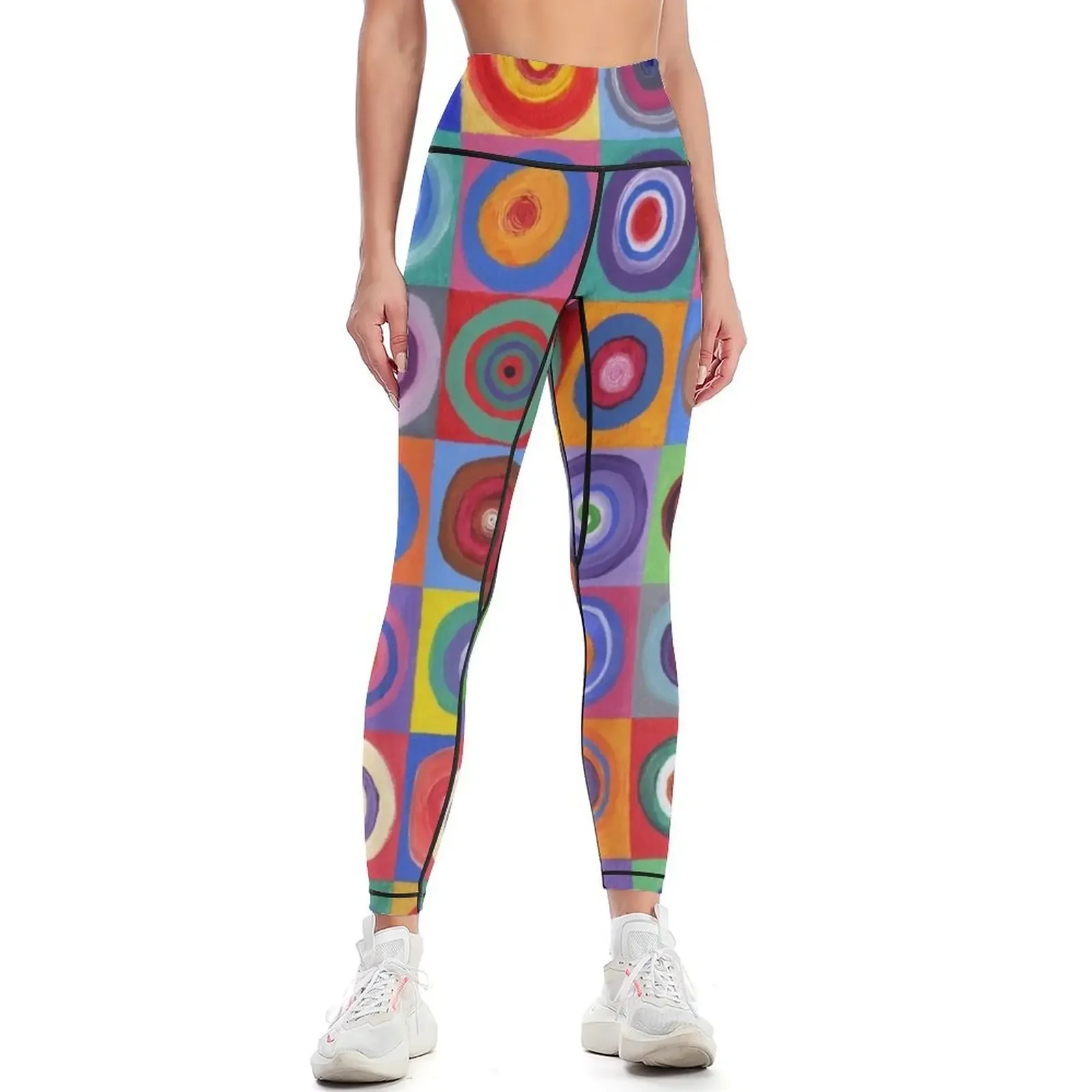 

In Square Circle 64 Leggings legging pants raises butt workout shorts Women's push up Women's gym Womens Leggings