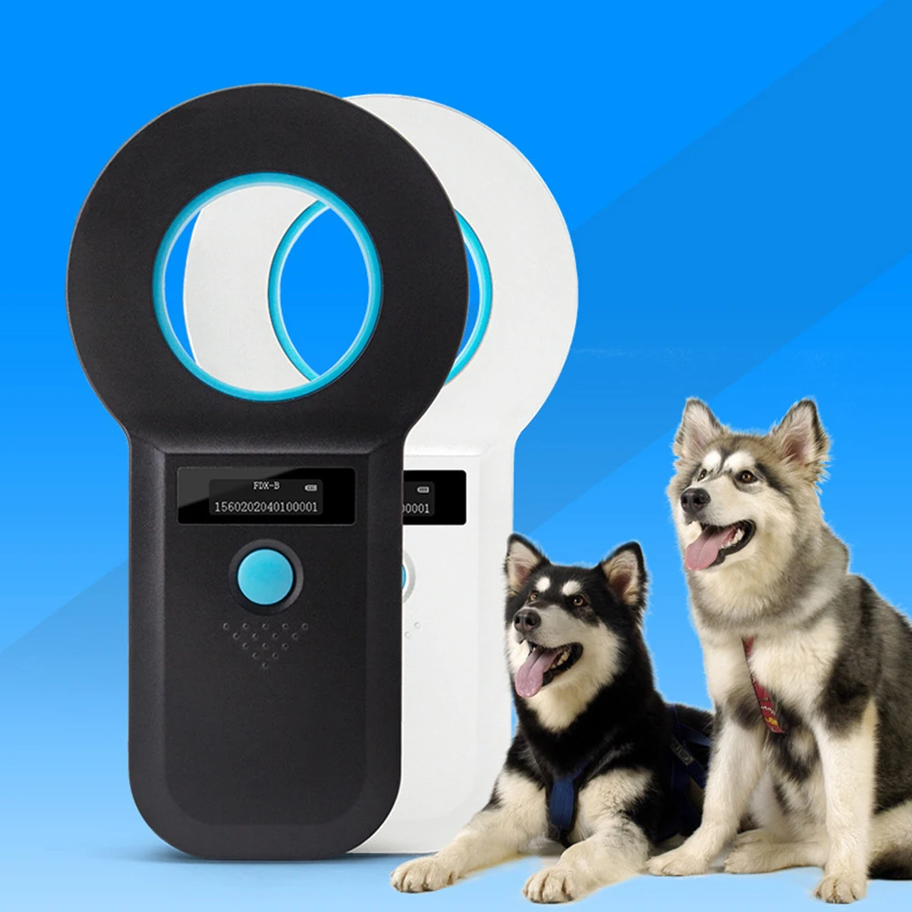 Handheld Animal RFID EMID Reader Rechargeable EMID FDX-B(ISO11784/85) Pet Chip ID Scanner Pet Tag Scanner for Cat Dog Pet Animal