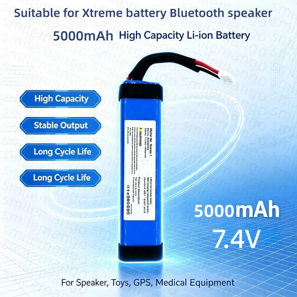 7.4V 5000mAh Battery GSP0931134 Speaker Battery for JBL XTREME / Xtreme 1 / Xtreme1 Wireless Bluetooth Batteries