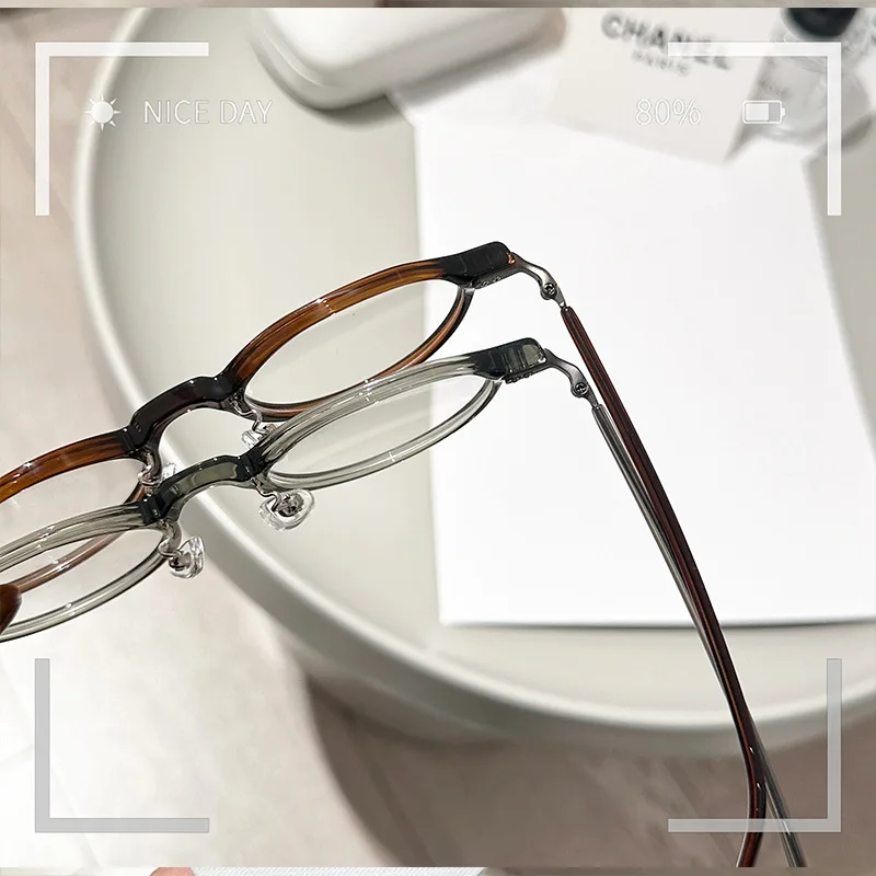 Ultra Light Acetate Fashion Vintage Round Eyeglasses Small Size Eyewear Myopia Astigmatism Optical Prescription Frames Man Woman