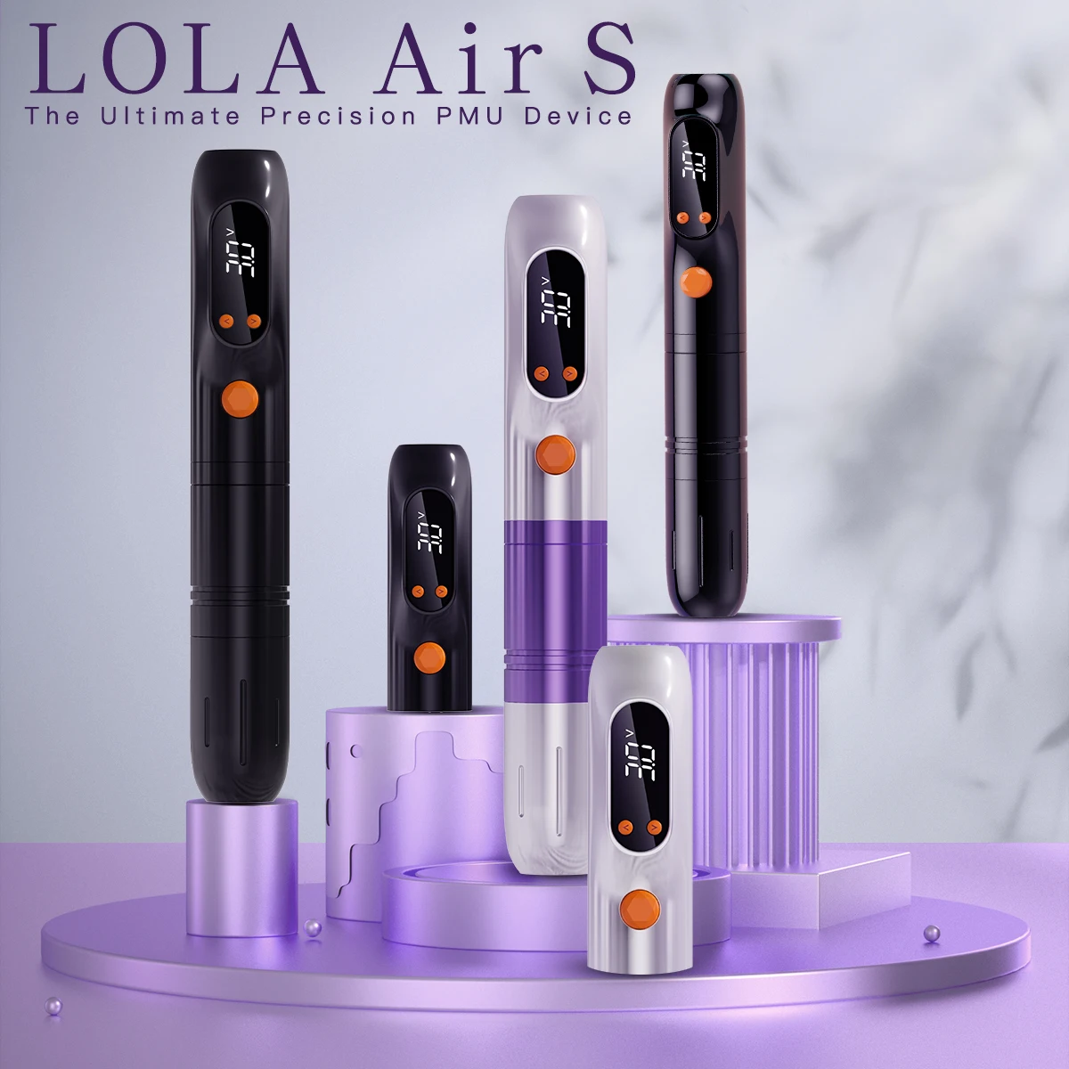 EZ LOLA AIR S Wireless Battery Permanent Makeup Tattoo Machine Pen 1200mAh Adjustable Strokes Supply for PMU & SMP Tattoo Needle