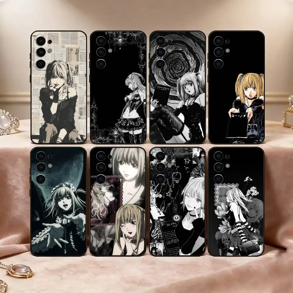 Misa Amane Phone Case Black Silicone Soft For Samsung S25,S24,S21,S22,S23,S30,Ultra,S20,Plus,Fe,Lite