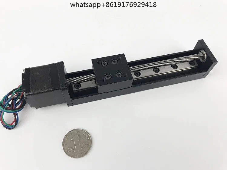 HPB006 دقة صغيرة 28 خطي خطوة المحرك دليل السكك الحديدية الشريحة الجدول T على شكل الرصاص المسمار T6 * 2-100 مللي متر سلك وحدة الشريحة الكهربائية #2