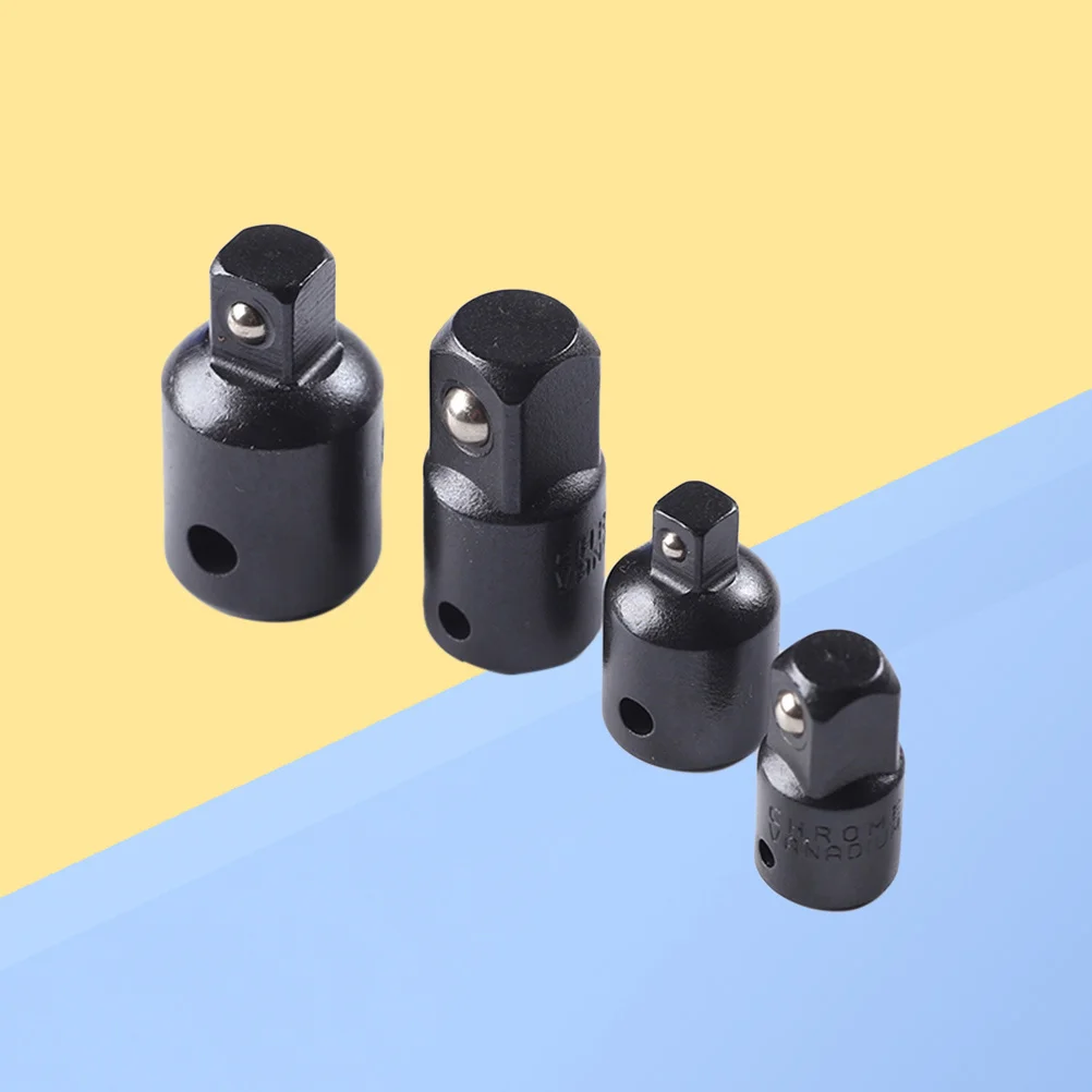 4 Stuks Socket Adapter Reducer Converter Set Slagschroevendraaier Dopsleutel Adapter Ratel Uitbreiding Reparatie Modificatie Gereedschap