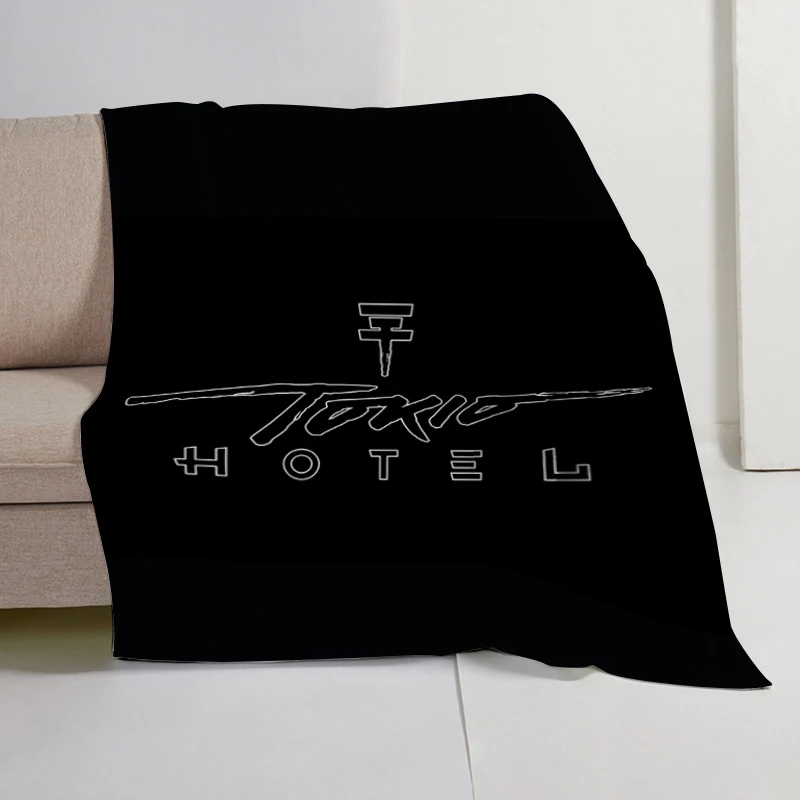 Custom Blanket Sofa Winter King Size T-Tokio Hotels Warm Knee Bed Fleece Camping Nap Fluffy Soft Blankets Microfiber Bedding