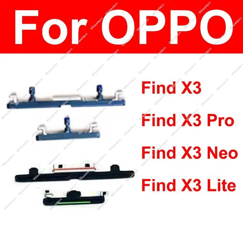 

Power Volume Buttons For OPPO Find X3 X3 Pro X3 Lite X3 Neo On OFF Power Volume Side Keys Small Buttons Parts