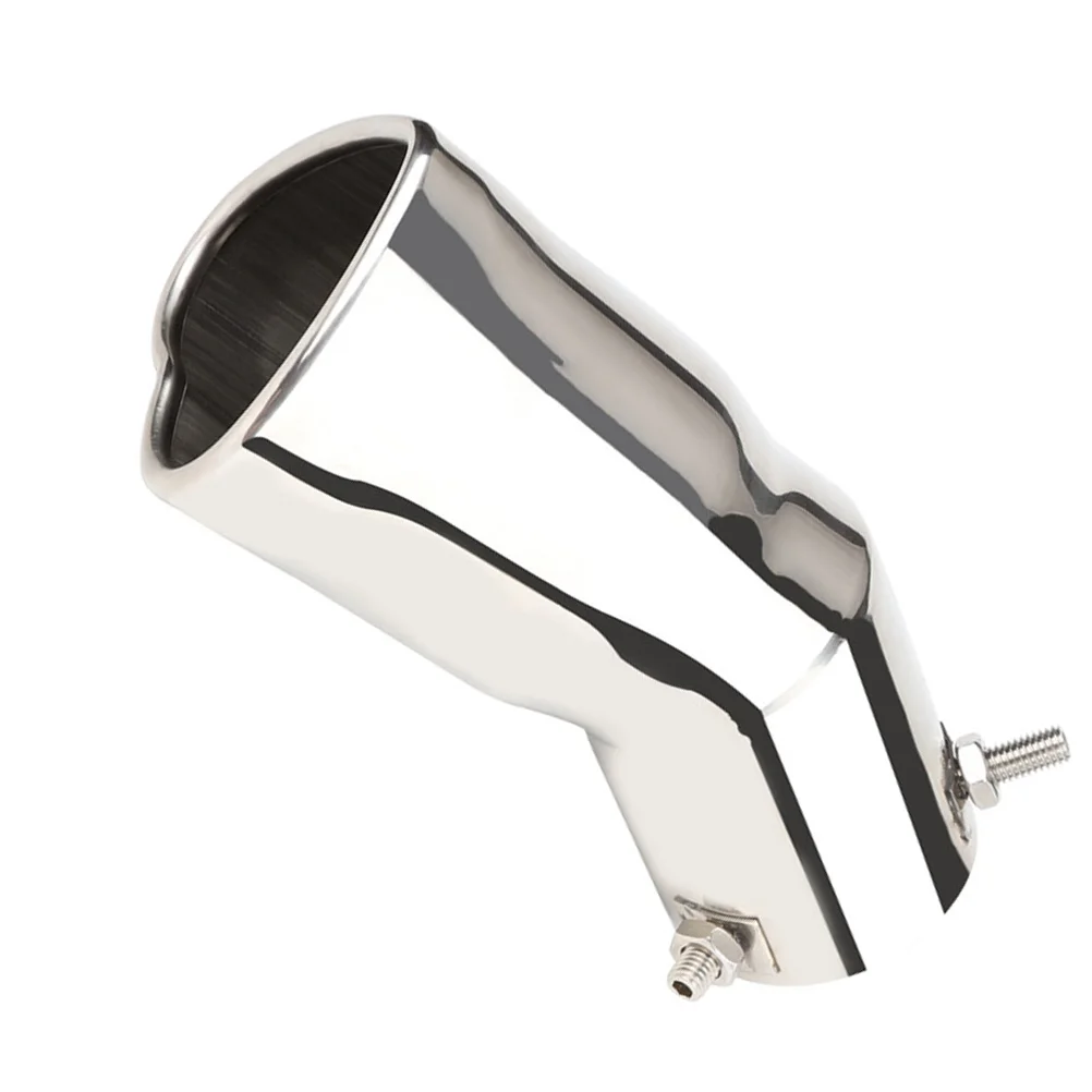 

Stainless Steel 63mm Tail Pipe Heart Shaped Exhaust Tip Muffler for Car Motorcycle Silver Blue Plated Durability Universal