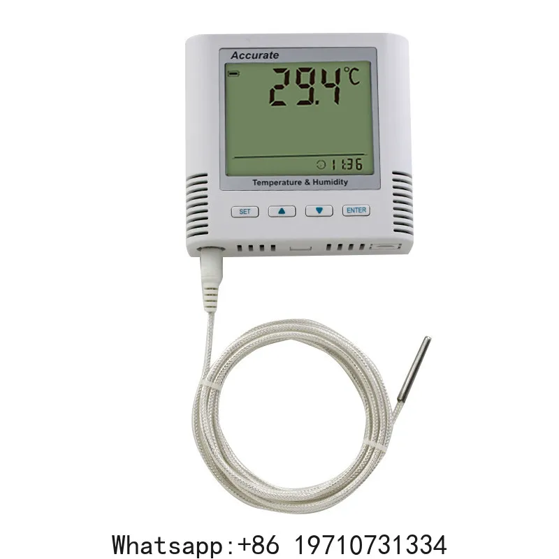 ±200℃ Industrial High Temp Thermometer – PT100 Sensor Probe for Refrigerator & Liquid Nitrogen Monitor (-80℃ Measurement)