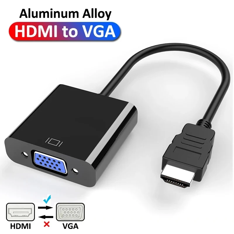 HDMI-compatible to VGA Adapter 1080P Digital to Analog Converter Cable For Xbox PS4 PC Laptop TV Box to Projector Displayer HDTV