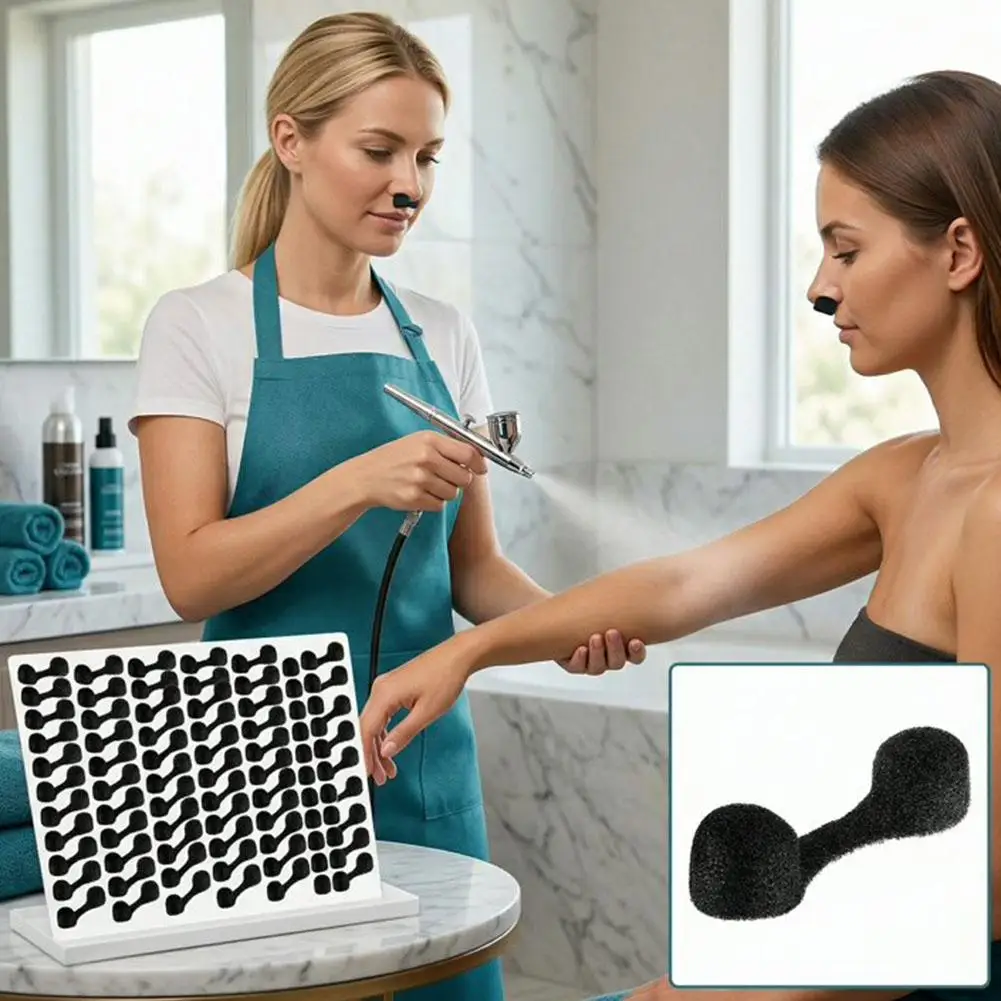 10Pcs Invisible Nasal Filter Mask Anti Pollen Allergy Nose Plug Breathable Dust Proof Filter Cotton For Outdoor Construction