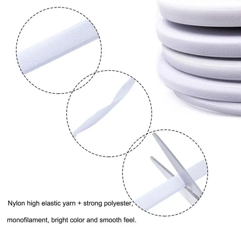0.3-1.5CM White Polyester Plastic Boning 5M Length Sewing Support Strip For Corset Wedding Dress Caps Handcraft Accessories