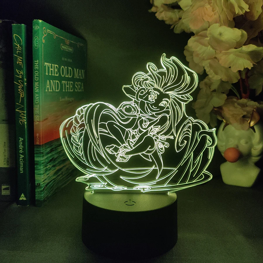 League of Legends Zoe Game Lamp Anime Figure Nightlight for Gaming Room Decoration LOL Action Figure Aspect of Twilight Gift