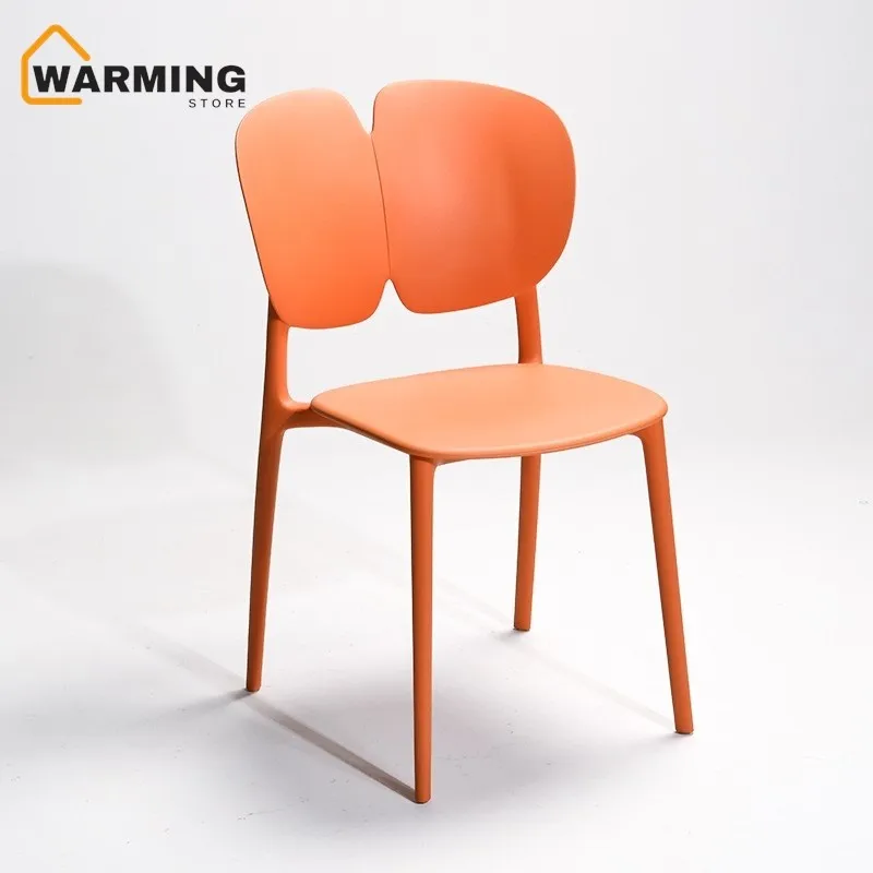 Warming Nordic Style Home Dining Chair Dressing Tables Plastic Creative Backrests Hotel Dining Tables Chairs That Can Be Stacked