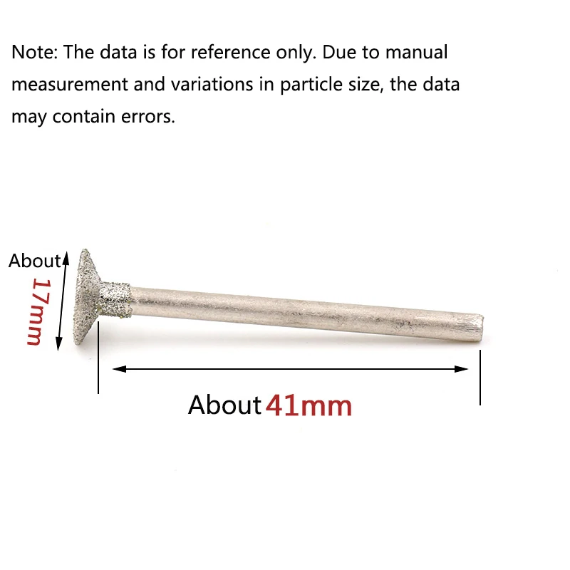 0.5~16mm 2.35mm/3mm Shank Dremel Accesories Diamond Mounted Point Grinding Head Stone Jade Carving Polishing Engraving Tools