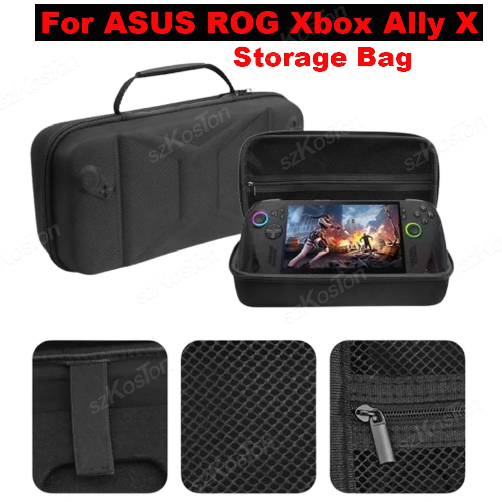 حقيبة تخزين صلبة من مادة EVA لوحدة التحكم في الألعاب ASUS ROG Xbox Ally X صندوق حمل للسفر لملحقات ألعاب Xbox Ally