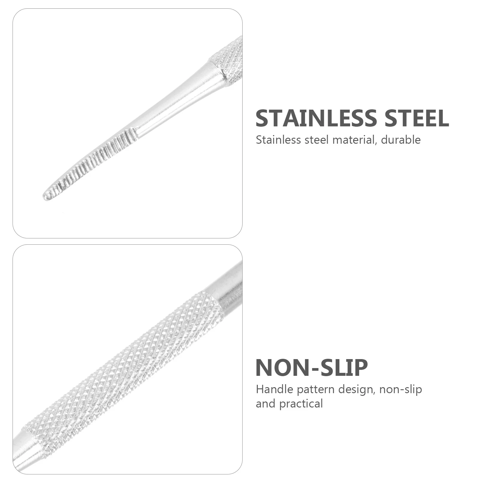 

6Pcs Nail Groove Spoons Stainless Steel Cuticle Remover Safe Durable Pedicure Tools Set for Clean Tidy Nails Nail Cleaning Tools