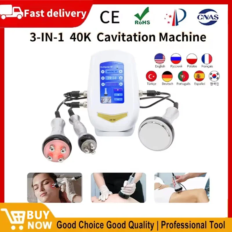 

2025 Лидер продаж 40 К ультразвуковая кавитация тела лица радиочастотный массаж машина для похудения коррекция фигуры для похудения сжигание жира