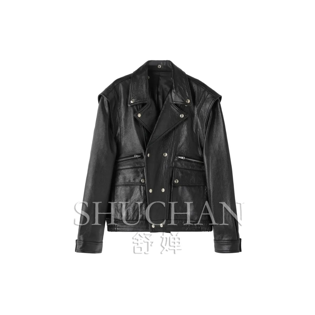 

2026 winter new coat women [sound] uncoated original British imported foam sheepskin versatile thin jacket locomotive jacket wom