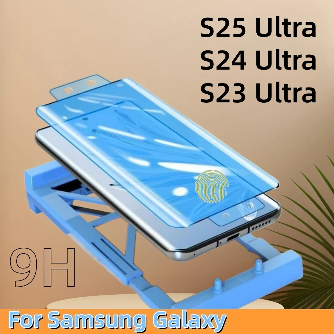 For Samsung S25 S24 Ultra GalaxyS23 S22 S21 S20 PLUS S10 S9  Explosion-proof  Screen Protector Glass Protective with Install Kit