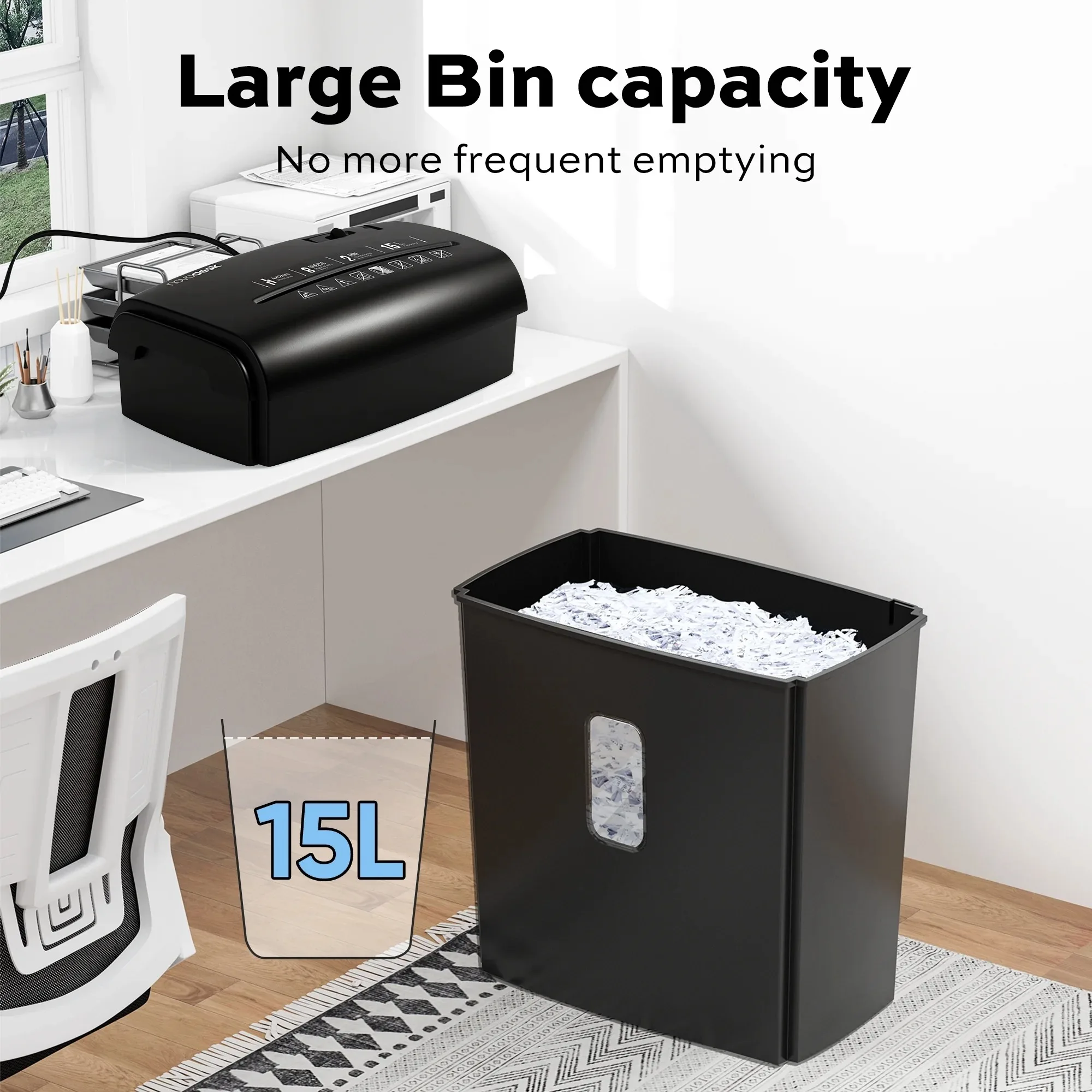 Deli 8-Sheet Micro Cut Shredde - Paper Shredder Micro recension och pris
