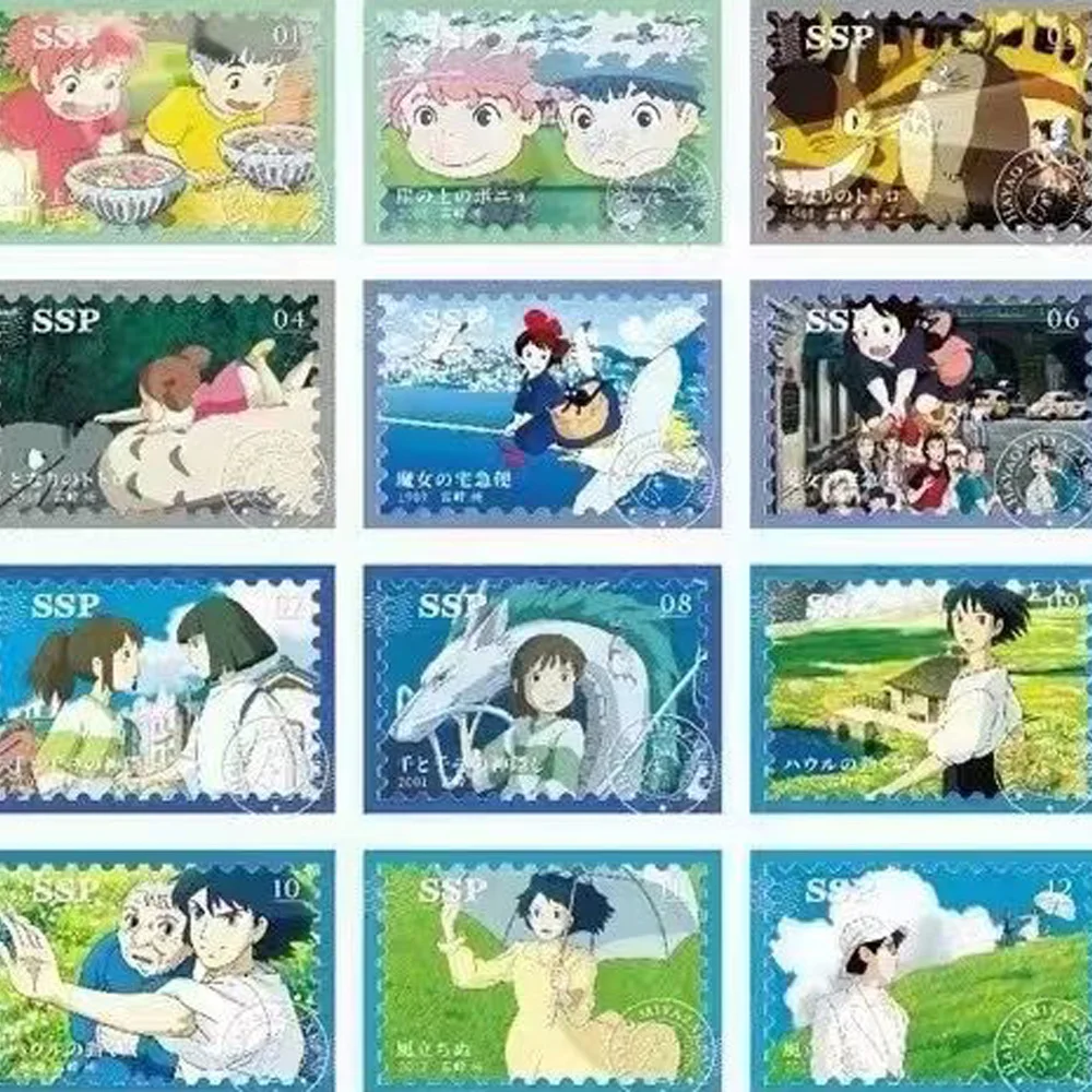 Nowe karty kolekcjonerskie Miyazaki Hayao Wspomnienia z dzieciństwa Spirited Away Card Zamek w niebie Anime Zabawka dla dzieci Prezent urodzinowy