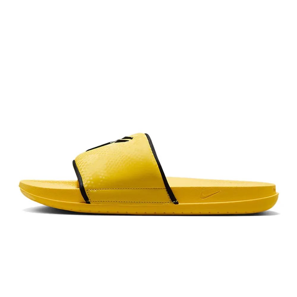 NikeKobe Offcourt Slide Comfortable, anti-slip and anti-abrasion one-piece slipper, unisex, yellow and black IF2870-700