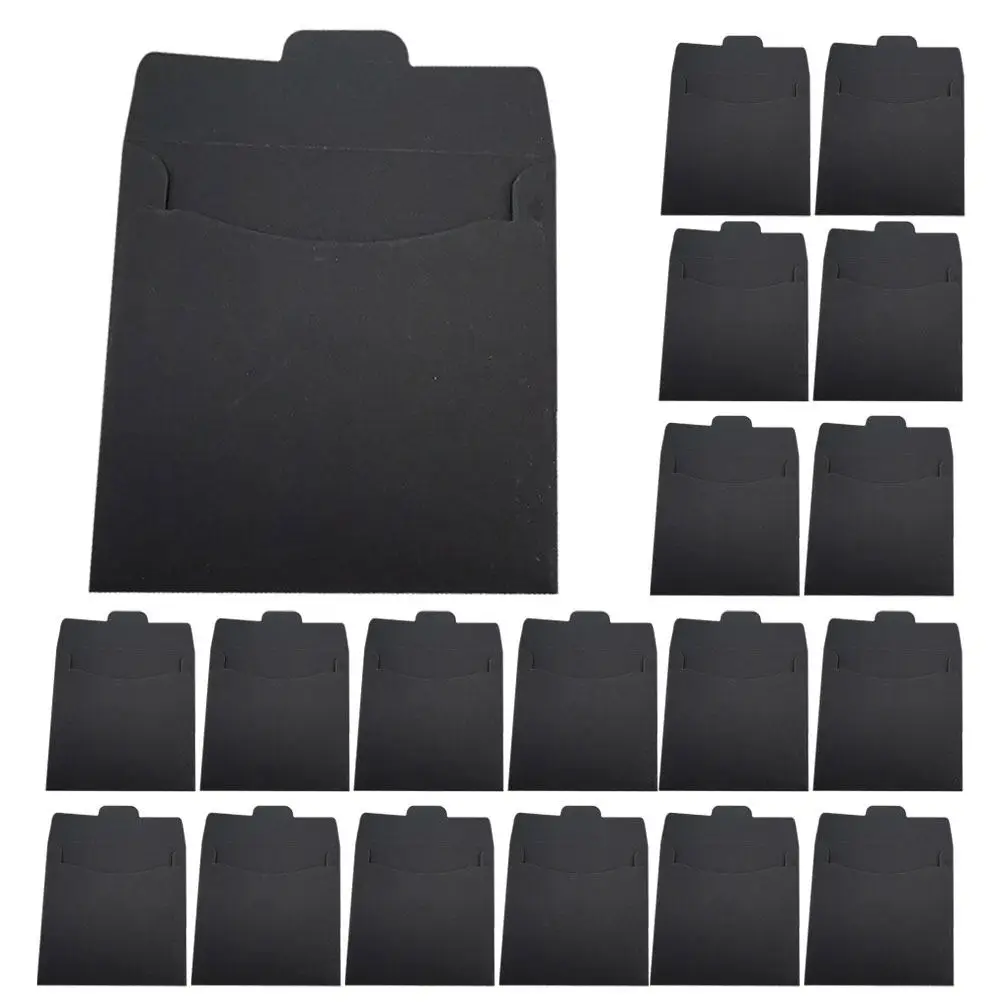 100Pcs Cd Dvd Packaging Sleeves Paper Cardboard Envelopes Disc Storage Holder Cover Simple Stylish Minimalist Media Organizer
