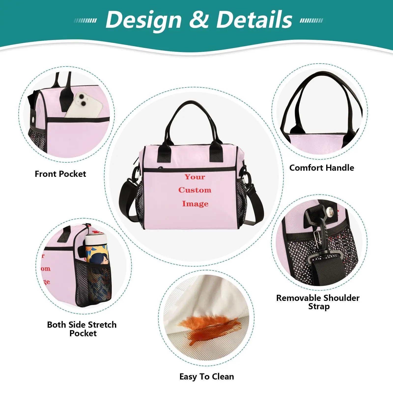 New Cooler Bags Insulated Picnic ice pack Food Bag Custom image Large Capacity Lunch Box Bag Thermal Multifunctional Picnic Tote