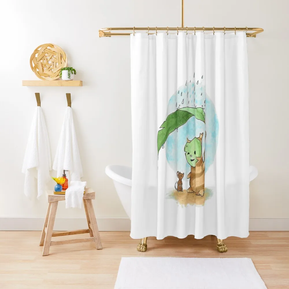 

Korok in the Rain Shower Curtain Elegant Bathroom Anime Bathroom Modern Bathroom Accessories Shower Set Curtain