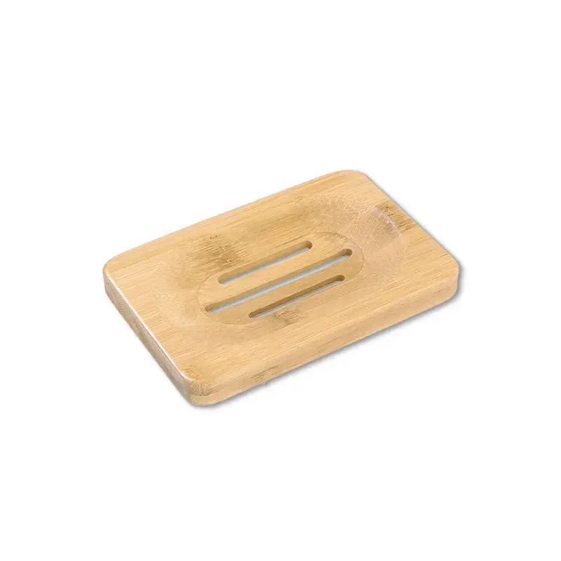 Soap Box Natural Bamboo Dishes Bath Soap Holder Bamboo Case Tray Wooden Prevent Mildew Drain Box Bathroom Washroom Tools