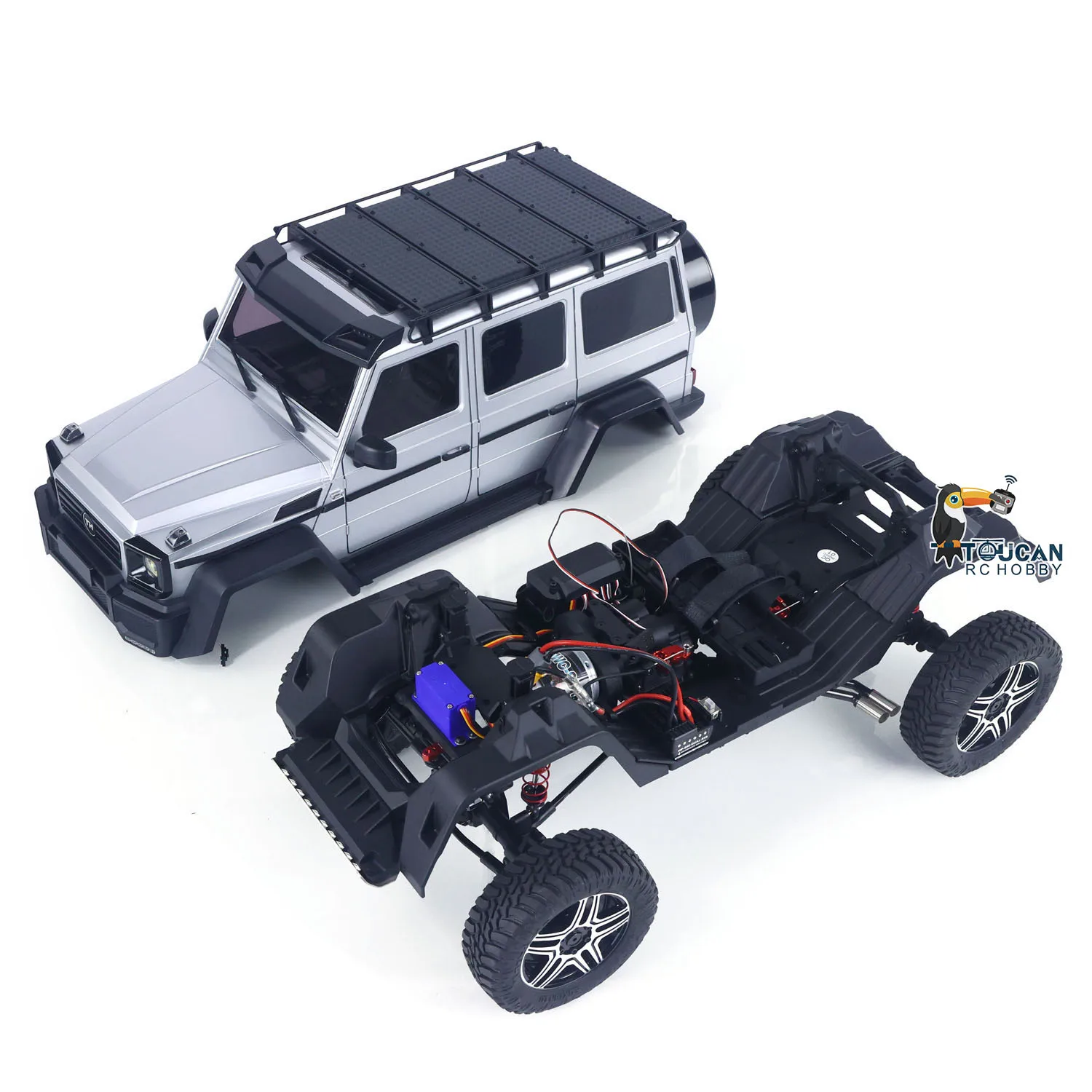 US Stock TRACTION HOBBY 1/8 KM5 Remote Control Crawler Car RC Off Road Vehicle FWD Running Front Light Metal Gears Drive Shafts