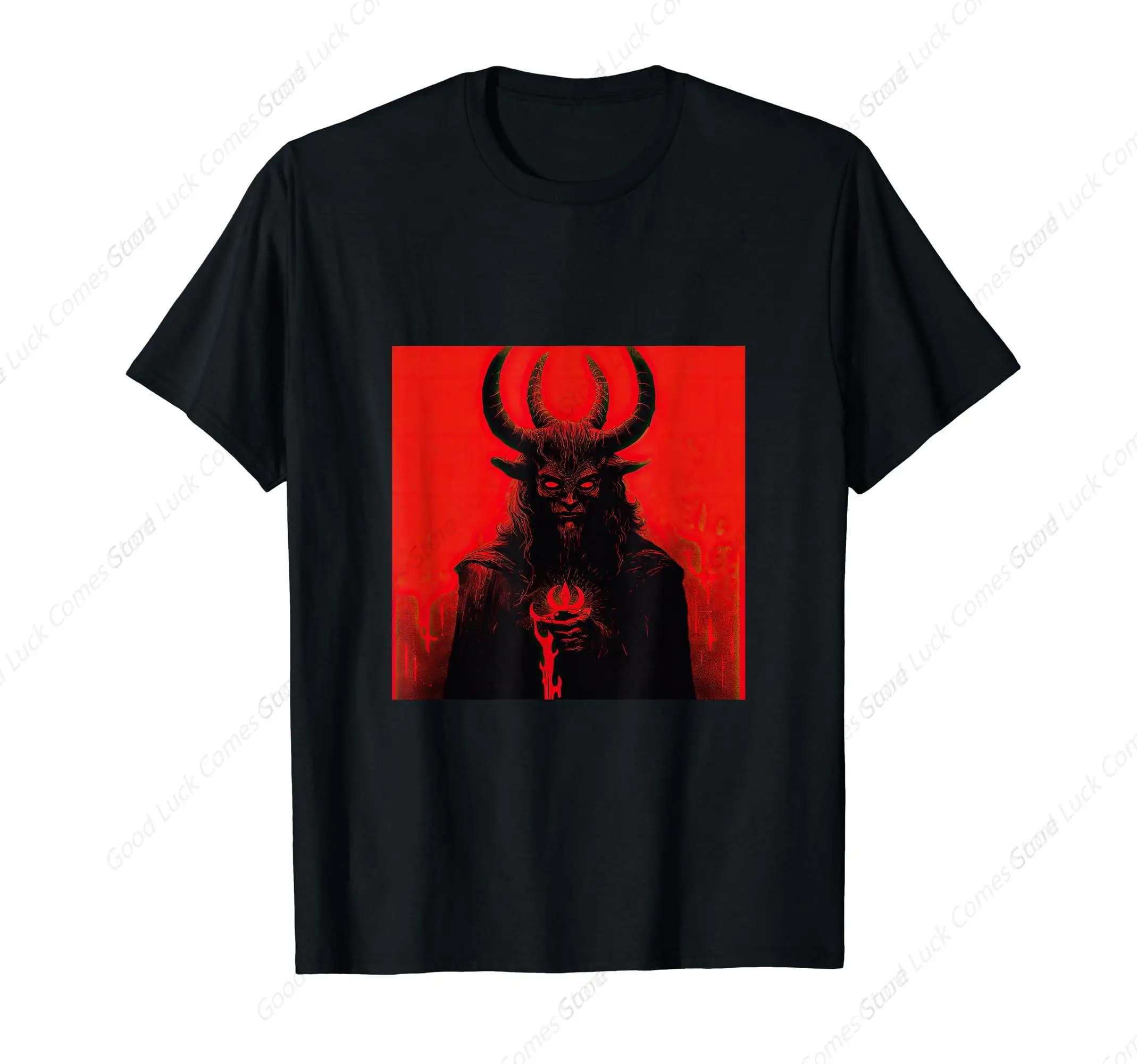 Goat AntiChrist Satanism Devil Seal Goth Occult Satan T-Shirt Gift Men Women's Casual Oversized Tee Shirt