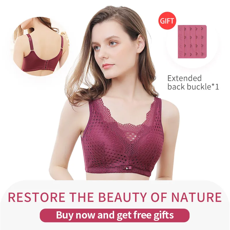 

ONEFENG 2048 Mastectomy Bra Without Steel Ring Underwear With Soft Touch For Breast Cancer Women Beige Red Black Colors