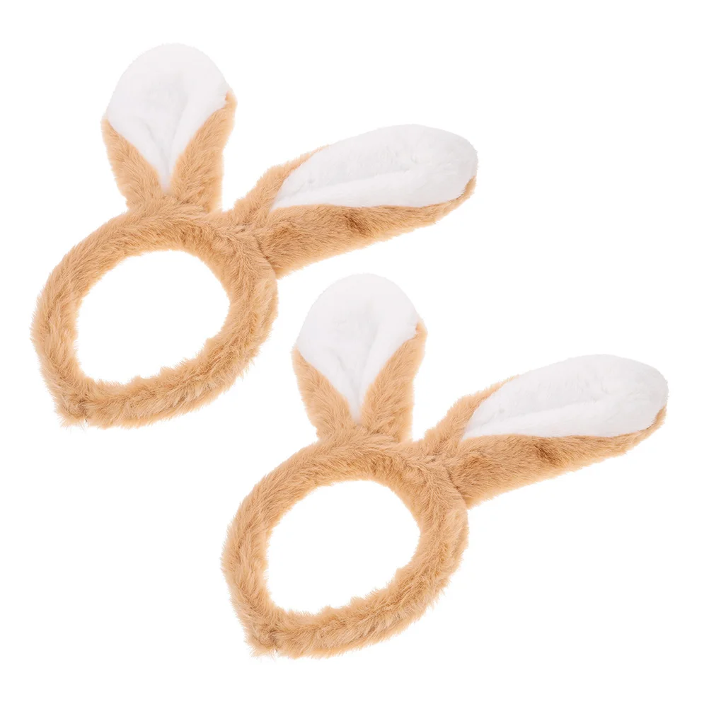 

2pcs Bunny Ear Headb Hair Accessories Women Headdress Cartoon Adult Ears Girls Aldult Party Easter Celebration Costumes