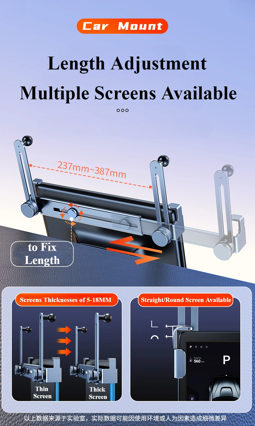 Hipacool Dual-position Car Screen Phone Holder Bracket Metal 360° Adjustable Stand for Tesla Model 3 Highland Y Car Accessories