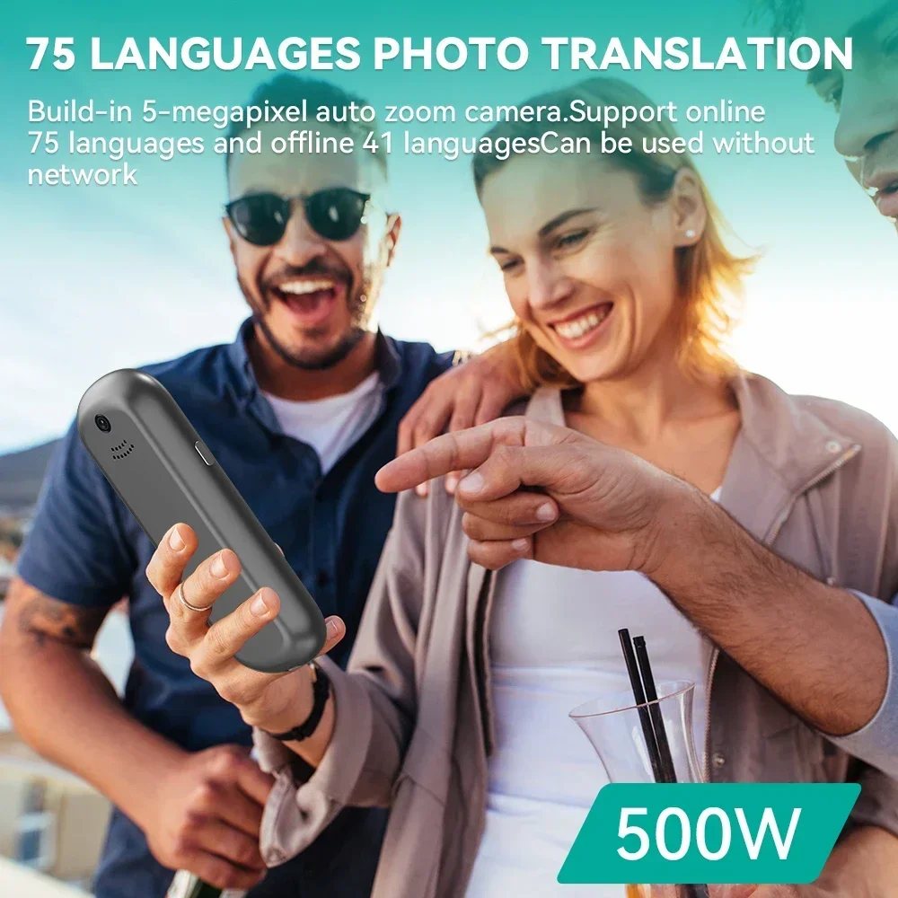 

AI Instant Voice Smart Electronic Pocket Language Translator smart voice translate To Spanish Translate machine language