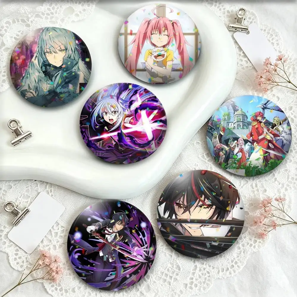 Anime Tensura 4  25mm 32mm 44mm 58mm 75mm Brooches Badges Pins for Accessories Gift