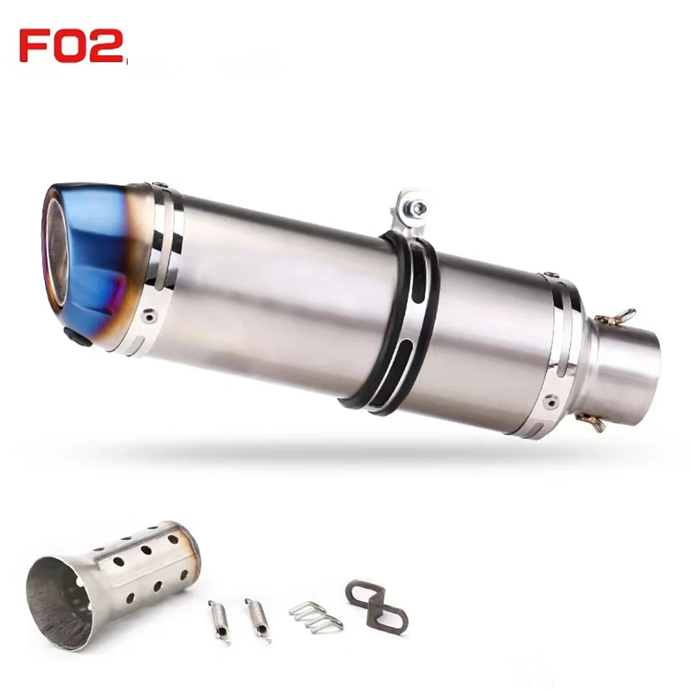 51mm Motorcycle Exhaust Muffler Pipe Escape Moto With DB Killer for Z1000 Z900 GSR600 FZ6N R1 R6 R3 view 5