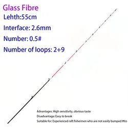 Fiberglass/Carbon Half-titanium Fishing Rod Tip Retractable Half/All Titanium Alloy Carbon Fiber Ice fishing Spinning