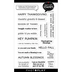 2023 New Pumpkin Fall Thanksgiving Sentiments Clear Stamps Set Scrapbooking Paper Making Frames Card Craft no Cutting Dies