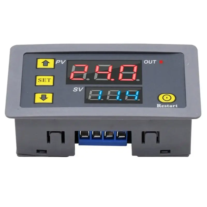 A79I 3X Digital Time Delay Relay LED Display Cycle Timer Control Switch Adjustable Timing Relay Time Delay Switch DC12V