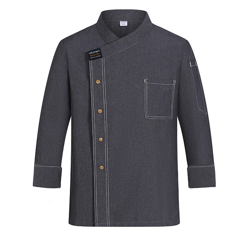 Professioneel chef-kok uniform voor herfst/winter voedsel kok kleding catering koken jas restaurant keuken shirt ober werkkleding