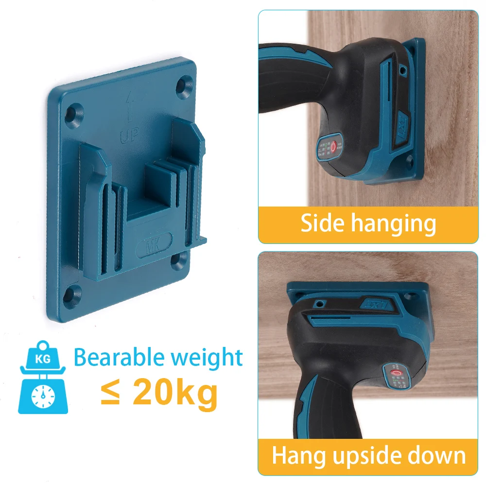 Imagem -04 - Máquina de Montagem em Parede Rack de Armazenamento Suporte de Ferramentas Elétrico Dispositivos de Fixação do Suporte Suporte de Ferramentas Doca Makita Bosch Base de Dewalt