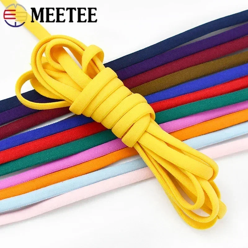 5/10/20Meters Elastic Band 3/5mm Colored Polyamide Rope Decor Rubber Tape Oil Core Hair Ring Stretch Ropes Sewing Accessories