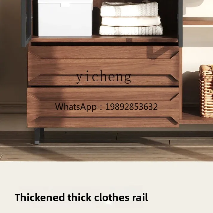 

ZK Chinese style independent wardrobe bedroom home antique style storage hanging clothes multi-functional storage wardrobe