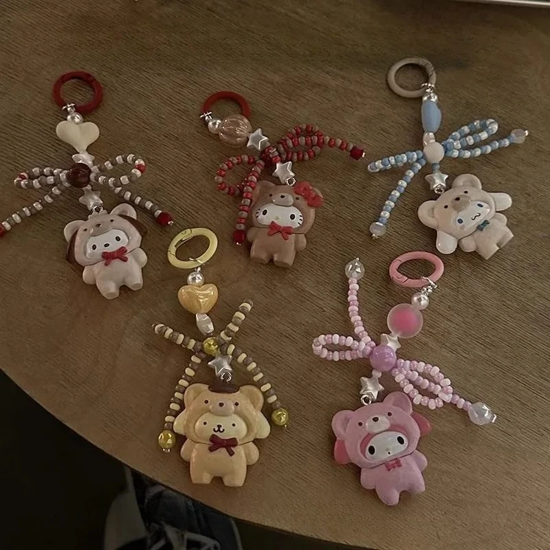 

PomPomPurin Anime Kawaii Sanrio Mobile Phone Chain Rope Cute Cartoon My Melody Lovely Doll Bag Decoration Toys Gifts for Girls