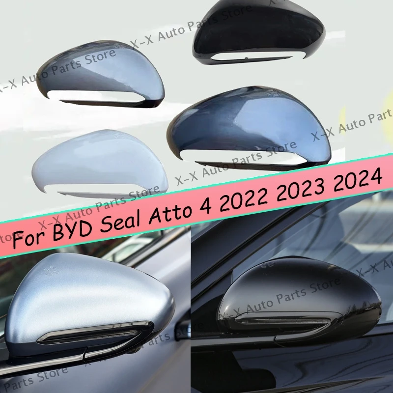 

For BYD Seal Atto 4 Rearview Mirror Housing Cover Car Accessories Mirror Guard Protector Cover Body Kit Tuning
