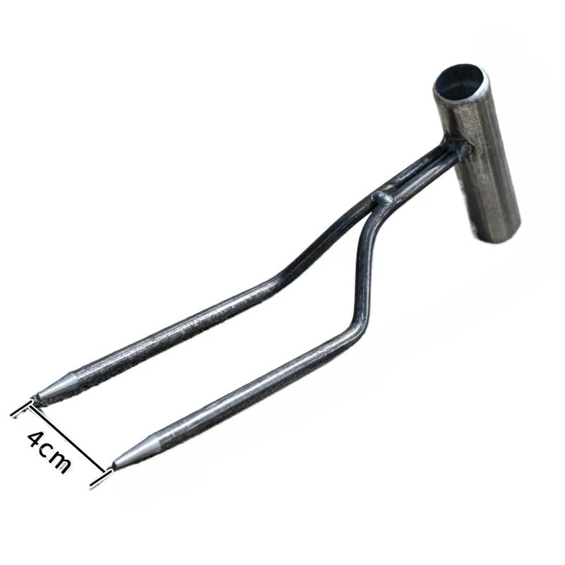 For Handheld Soil Loosening Two-tooth Fork, Special Tool for Growing Vegetables