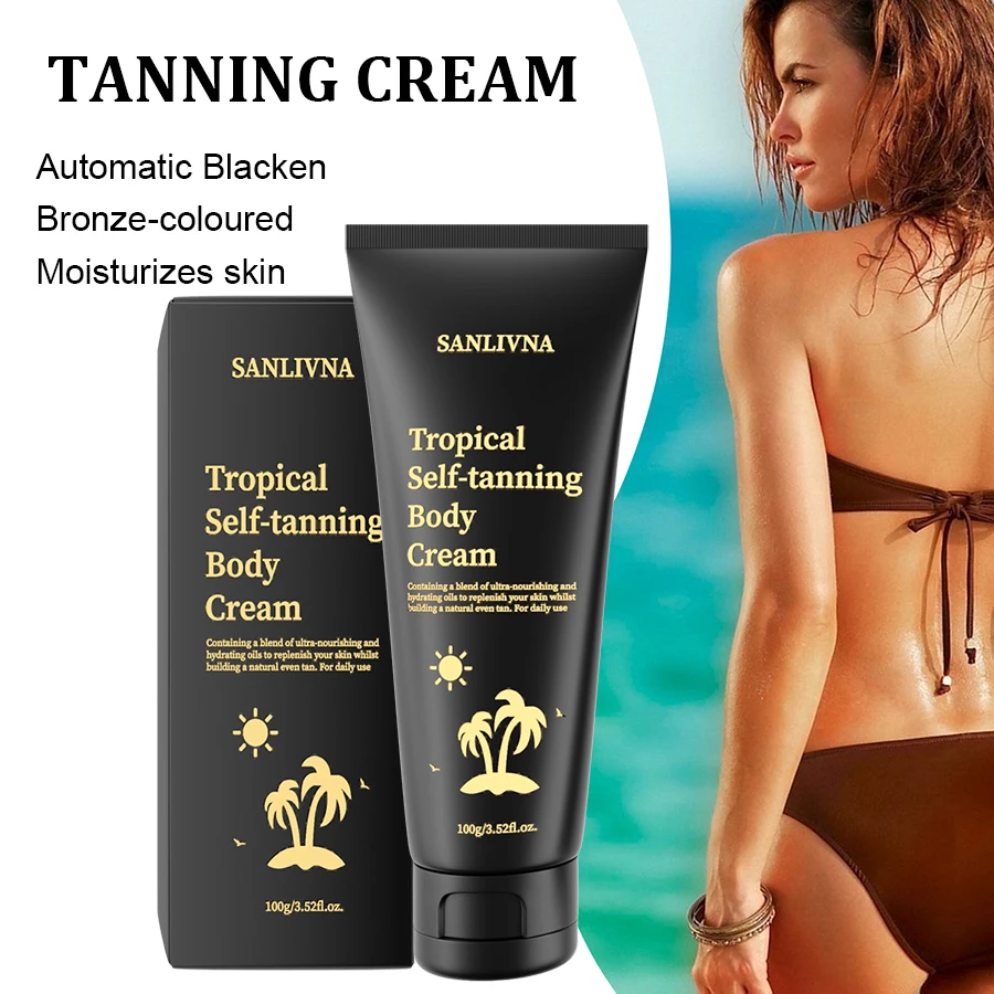 Summer skin self tanning cream sunless self tanning cream for face body natural glow body bronzer easy to use bronzer