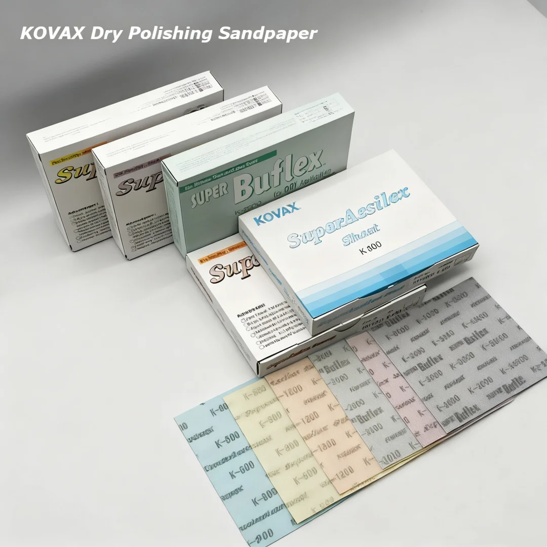 5pcs Superassilex Japan Kovax Rectangular Dry Polishing Sandpaper Super Fine Lacquer Abrasive Automotive Hardware Car Polishing